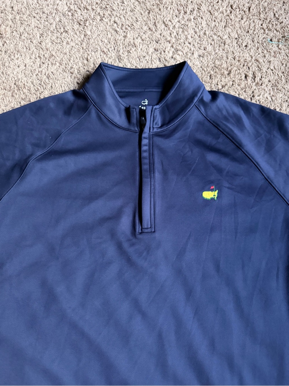Masters Tech Q-Zip Pullover Shirt Augusta National Golf Club Tournament XL